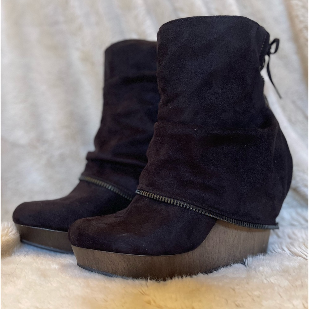Not Rated black booties size 8.5